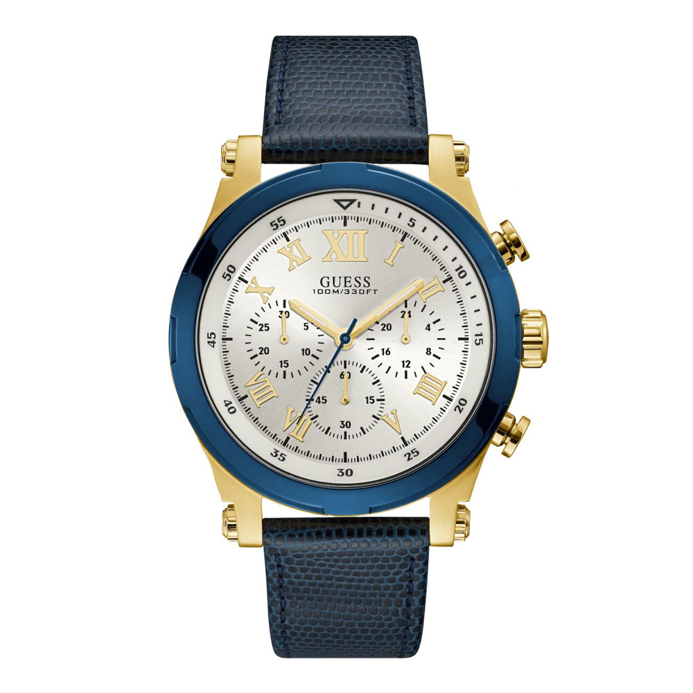 GUESS Montre Chronographe Bleu Homme